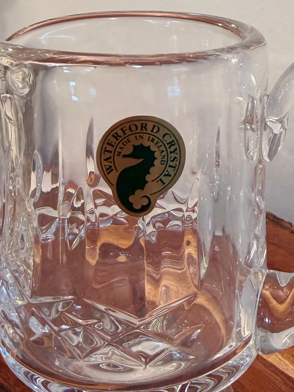 Waterford Crystal Seahorse Creamer & Sugar Bowl Set NIB Never Used